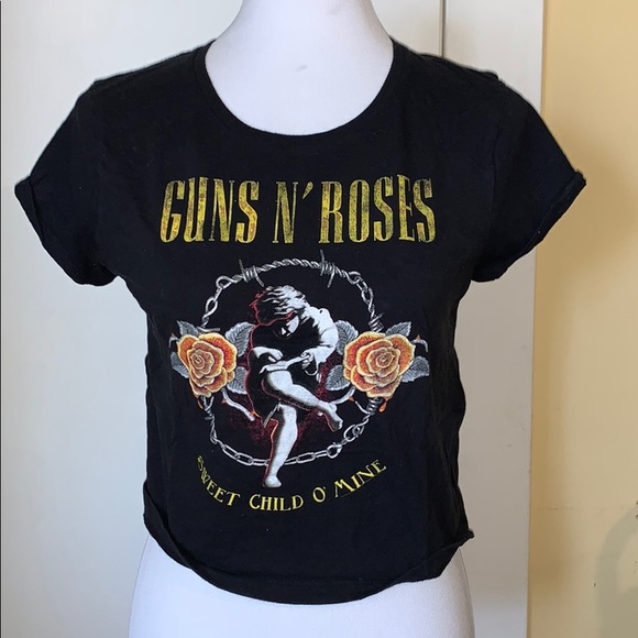 Bravado Tops - Guns N’ Roses band tee crop